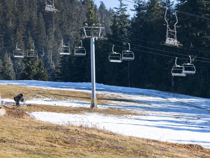  File photo of snow earlier this season on Cypress mountain in West Vancouver.