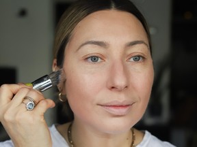 Nadia Albano shares her three easy steps to contour the face using foundation sticks. Handout/Nadia Albano (single use)