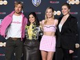 From left, Ryan Gosling, America Ferrera, Margot Robbie and Greta Gerwig at CinemaCon 2023 in Las Vegas. Gosling and Ferrera were Oscar-nominated for their roles in Barbie. Robbie was not, nor did Gerwig get a directing nomination.