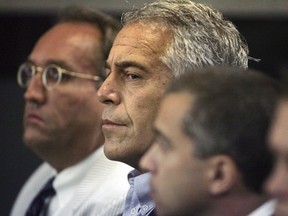 Jeffrey Epstein appears in court, July 30, 2008, in West Palm Beach, Fla. On Dec. 18, 2023, a federal judge ordered the public disclosure of the identities of more than 150 people mentioned in a mountain of court documents related to the late-financier, saying that most of the names were already public and that many had not objected to the release.
