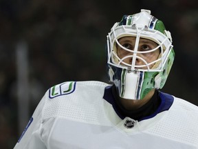 Vancouver Canucks back-up goalie Casey DeSmith has a lot to look up to with a solid NHL season. He gets the net again on Wednesday night.