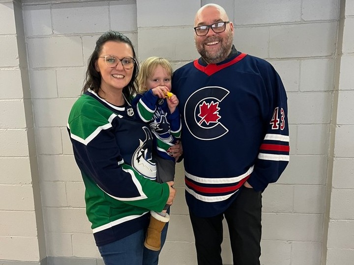  Todd Doherty, Conservative MP for Cariboo-Prince George, at a community skating party in December with his daughter Kassi and granddaughter Ren.