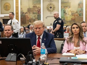Former U.S. President Donald Trump during a trial at New York State Supreme Court in New York on Dec. 7.