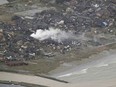 This shows an area affected by an earthquake in Suzu, Ishikawa prefecture, Japan Tuesday, Jan. 2, 2024.