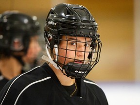 Chloe Primerano of North Vancouver skated with the WHL Giants at Ladner Leisure Centre last August.