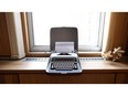 Kevin Mitchell's 1959 Royal Futura 800 typewriter. Photo taken in Saskatoon, Jan. 25, 2024.