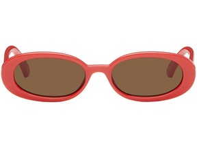 Le Specs Red Outta Love sunglasses, $85 at SSENSE, ssense.com.