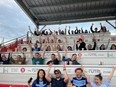 Acuitas Therapeutics employees and their families at a Vancouver Canadians baseball game. SUPPLIED