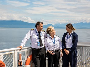 BC Ferries employees enjoy their office view at one of the ferry operator's 47 terminals. SUPPLIED