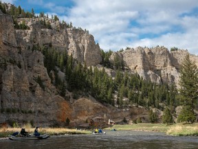 Smith River, the only river in Montana that requires a permit to float due to its popularity and epic trout fishing.