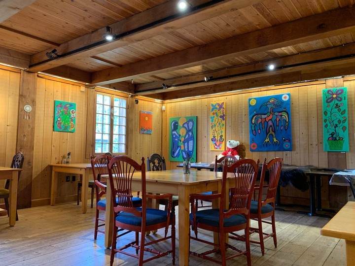  The Ancestor Cafe features art works by Indigenous artists.