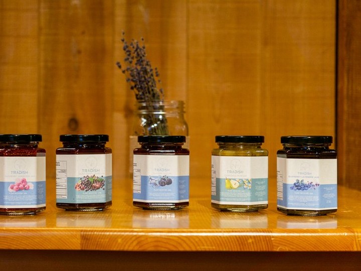  Tradish jams are available at The Ancestor Cafe in Fort Langley.