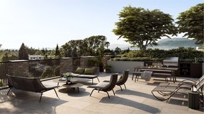 When complete, each building at Ashleigh Oakridge will have rooftop amenities that include an entertainment and co-workspace, patio lounging, dining, fire pits, communal gardens and children's play area.