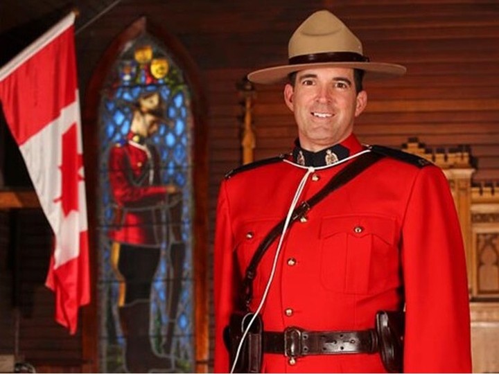  RCMP Const. Rick O’Brien poses in this undated RCMP handout photo. The 51-year-old officer was shot and killed and two other officers were injured while executing a search warrant in Coquitlam, B.C., on Friday, Sept. 22, 2023.