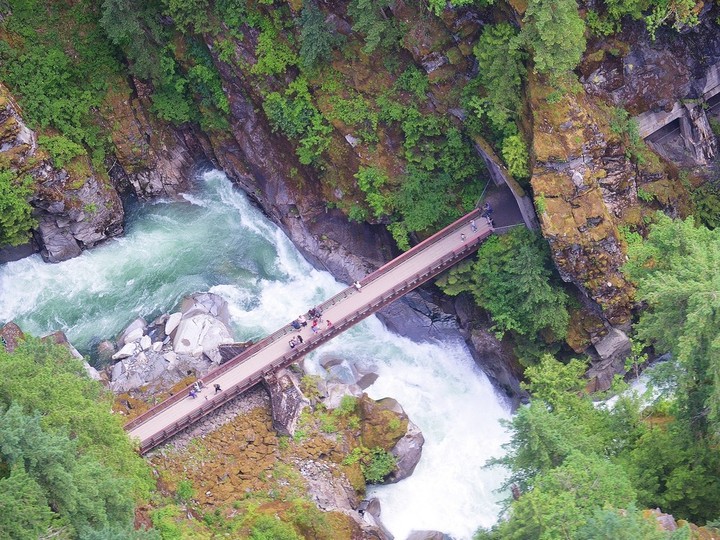  The Othello Tunnels and bridges provide a good vantage point to see the power of the Fraser. Angela Coughlin