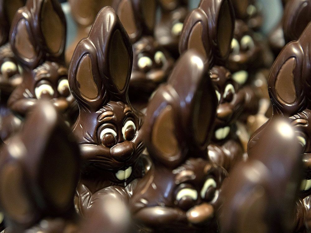  FILE photo. Sweet Easter baskets will likely come at a bitter cost this year for consumers as the price of cocoa climbs to record highs.