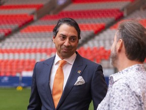 B.C. Lions owner Amar Doman has quickly become a fan favourite.