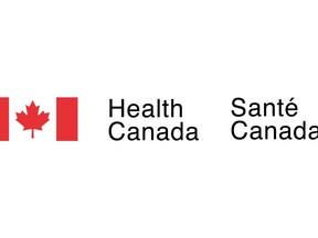 Health Canada has seized a number of unauthorized health products from a store in Richmond, B.C., that "may pose serious health risks" to users. The Health Canada logo is seen in this undated handout.