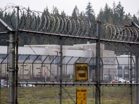 The Alouette Correctional Centre for Women is seen in Maple Ridge, B.C., on Monday, December 10, 2018. A new study led by a B.C. criminology professor says people jailed in the province who have addiction and mental health issues are at high risk of being reincarcerated within a few years of being released.