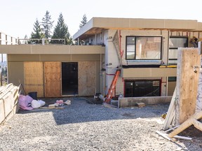 Construction at 1197 Dempsey Road in North Vancouver.