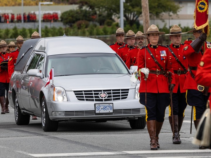  Funeral for RCMP Const. Rick O’Brien at the Langley Event Centre in Langley Oct. 4, 2023.