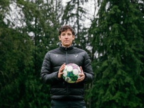 New Vancouver FC signing David Norman Jr. is shown Jan. 26, 2024, in Mundy Park in his native Coquitlam, B.C. in a handout photo. Norman spent last year playing In England and Ireland.