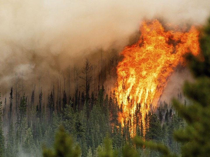  File photo of the Donnie Creek wildfire.