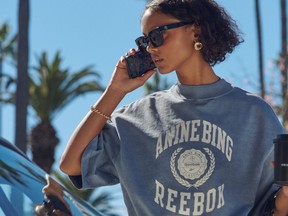 The Reebok x ANINE BING collection marks the first collaboration for the two brands.