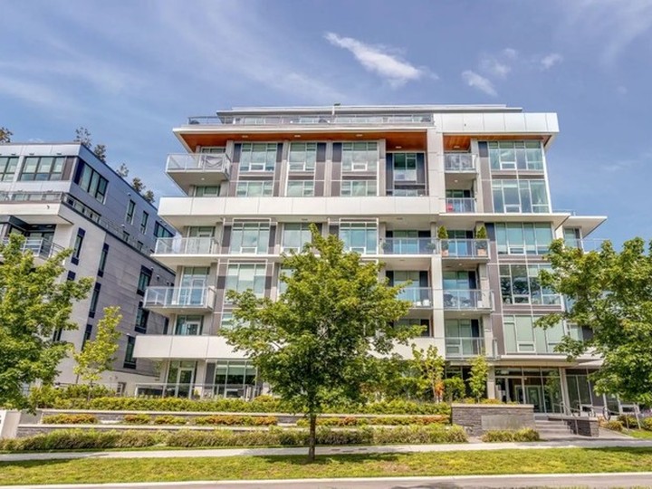  Hawthorne, a four-year-old, seven-storey concrete residential development is located next to Queen Elizabeth Park in Vancouver.