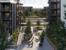 An artist’s rendering of Azure Grove in Langley by ML Emporio Properties Ltd., which will feature extensive outdoor spaces for residents.