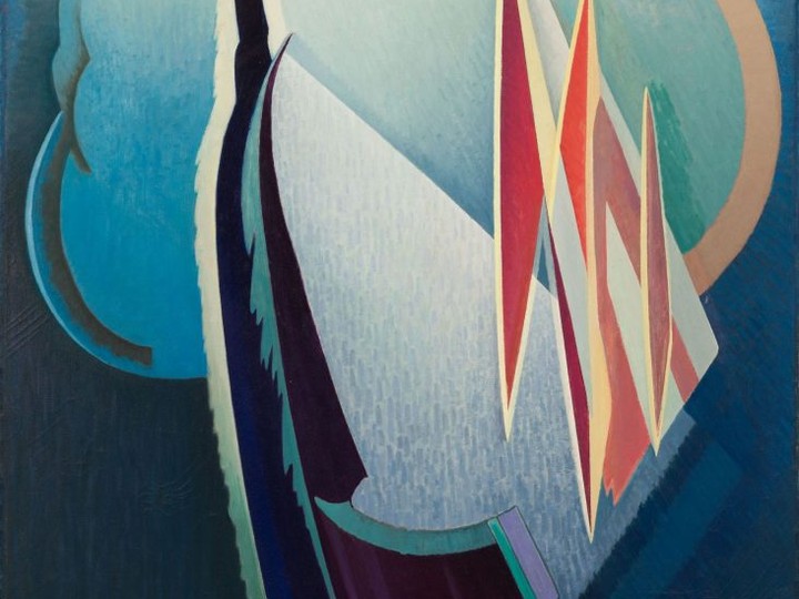  The 1946 Lawren Harris abstract painting Mountain Experience.