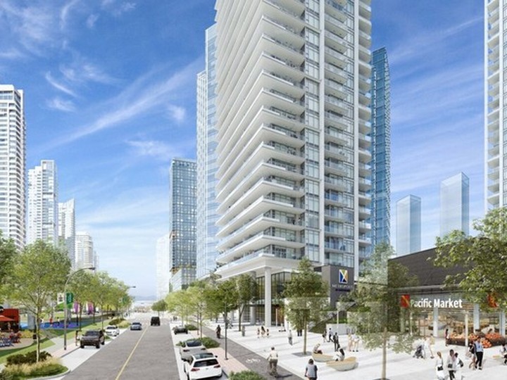  Illustration of a possible streetscape in the ‘central boulevard’ of the proposed Metrotown development.