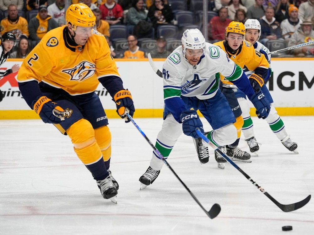 It's official: It'll be Canucks vs Predators in the first round of the NHL playoffs