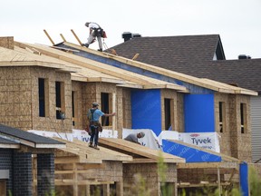 New homes are constructed in Ottawa.