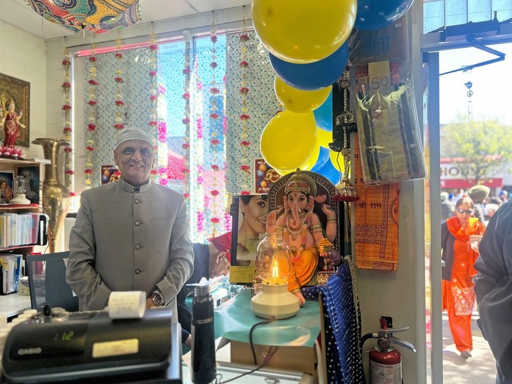  Naresh Shulka, owner of Mother India on Main Street, has been participating in Vancouver’s Vaisakhi parade since it began in 1978.