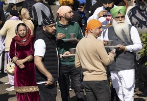 Annual Vaisakhi parade in Vancouver, BC Saturday, April 13, 2024. Hundreds of thousands of people attend the annual event which traditionally marks the beginning of the spring harvest season. (Photo by Jason Payne/ PNG)