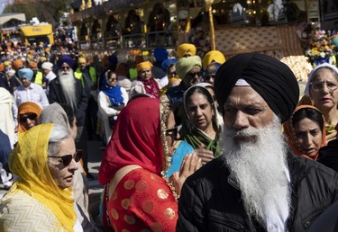 Annual Vaisakhi parade in Vancouver, BC Saturday, April 13, 2024. Hundreds of thousands of people attend the annual event which traditionally marks the beginning of the spring harvest season. (Photo by Jason Payne/ PNG)