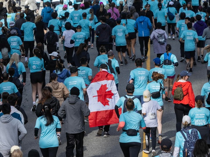  Vancouver Sun Run in Vancouver, BC, April 21, 2024.