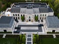 An aerial view shows the home of Canadian rapper Drake in Toronto, Canada, on May 7, 2023.