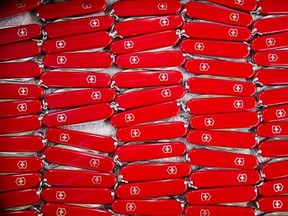 The red-handled Swiss Army Knife is an instantly recognizable symbol of the Alpine nation.