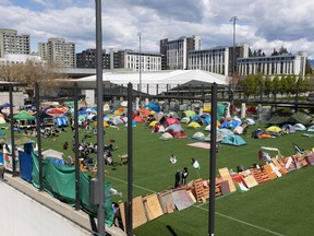 Protest camp at UBC