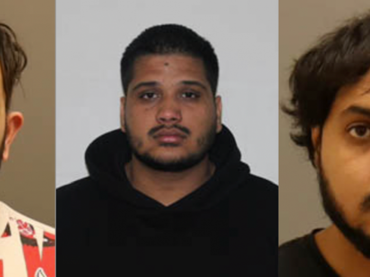  From left, Karan Brar, Kamalpreet Singh and Karanpreet Singh have been charged in the 2023 murder of Hardeep Singh Nijjar. RCMP photos