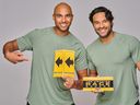 Pals MIchael Crouse (l) and Tyson Gillies, both from Vancouver, are one of 11 teams set to compete in the 10th season of the Amazing Race Canada.The show premieres at 9 p.m. on July 2 on CTV.