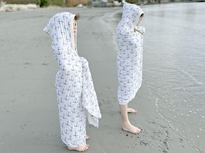 Hooded bamboo towels by Vancouver based Friday Harbour Lifestyle Co.