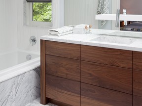 People renovating their bathrooms want them to be highly functional (with plenty of storage) and sophisticated, says interior designer Lima Martinez.