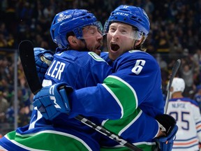 J.T. Miller has familiarity and productivity with Brock Boeser, and they put up career numbers this season, but who is going to join their line next fall?