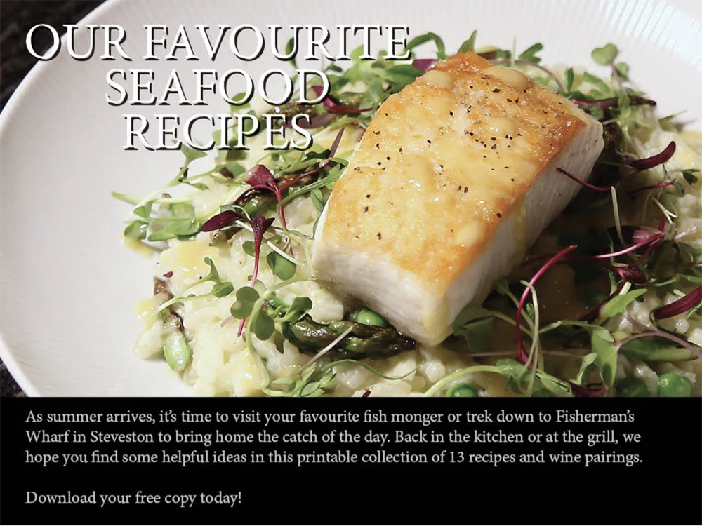 free seafood recipe e-book