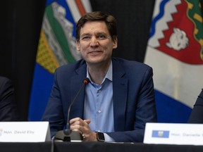Premier David Eby says British Columbia urgently needs information from Canada's spy agency to help combat alleged foreign interference at the provincial level. Eby speaks during the media availability at the 2024 Western Premiers Conference in Whitehorse, Monday, June 10, 2024. CANADIAN PRESS/Crystal Schick