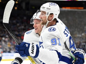 "Ovechkin’s the godfather, but Stamkos is next," Tocchet said during the 2023-24 season of Stamkos' ability to score off the left side of the power play.