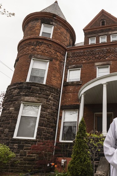 Anglican monk David Bryan Hoopes at the soon to be sold home where he and fellow brothers live in Toronto.